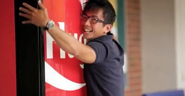 Coca-Cola Hug Me Vending Machine